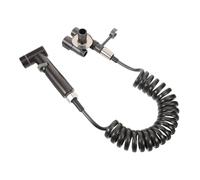 Douchette de Bidet de Toilette à Main, Kit de Pulvérisation Réglable | Montage Latéral, Vanne à Double Commande, Finition Polie, pour Salles de Bain Compactes et Usage Domestique