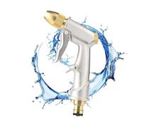 Douchette de jardin 3/4 pouces - Pulvérisateur de jardin - Haute pression - En alliage de zinc - Buse haute pression - Pistolet pulvérisateur - Débit d'eau réglable - Pour arrosage de jardin, lavage