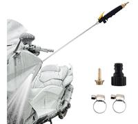 Douchette de jardin haute pression - Nettoyeur extérieur de voiture en acier inoxydable - Longueur réglable amovible - Nettoyeur haute pression pour l'entretien de la voiture - Pour nettoyer les