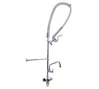 Douchette de prélavage monotrou avec bec pivotant - mitigeur - 1200 mm