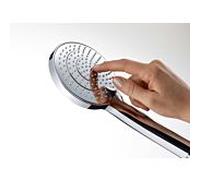 Douchette Duravit UV0650016010 245mm, filetage de raccordement G 1/2, chromé / chromé