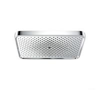 Douchette en ABS avec champ de pulvérisation extra large pour salle de bain | Technologie haute pression, panneau carré, faisceau uniforme, noir / pour blanc, matériau ABS