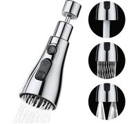Douchette Evier Cuisine Robinet 360 Degres, 3 Modes Embout Robinet Cuisine avec Aerateur, Adaptateur Robinet Universal Orientable