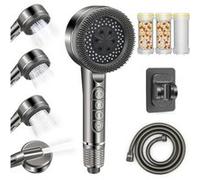 Douchette grise 4 modes avec filtre anti-calcaire