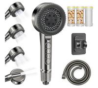 Douchette grise 4 modes avec filtre anti-calcaire