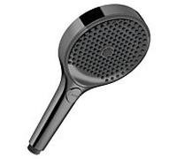 Douchette Hansgrohe AXOR ShowerSolutions 39774330 130 mm, 3 jets, EcoSmart+, 6 l/min, chrome noir poli