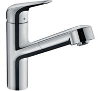 Hansgrohe Mitigeur de cuisine Focus M42 71814000 – sur pied, douchette extractible, chromé