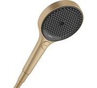 Douchette Hansgrohe Rainfinity 130 EcoSmart+ 26862140, pommeau de douche 130 mm, 3 jets, bronze brossé