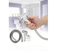 Douchette Hygiénique avec Flexible Inox 1,5 m et Support Mural | Acier Inoxydable, Anti-Fuite, Haute Pression, Gâchette Ergonomique, Installation Facile