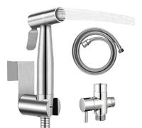 Douchette Pour WC De Douche Hygiène Portable Auto-Nettoyant | Douchette Bidet À Main en Acier Inoxydable Accessoires Salle De Bain Lavage Enfant Animal Lavables Maison Femme Cuisine