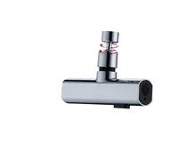 Douchette Robinet Cuisine Robinet de cuisine avec protection anti-éclaboussures, sortie d'eau cascade, buse d'extension rotative universelle et joint(Color01)