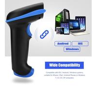 Douchette Scanner de code à barres Laser Sans Fil Double Connexion Lecteur