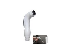 Douchette Type Spa avec Effet Pluie Douce et Embout Silicone Blanc