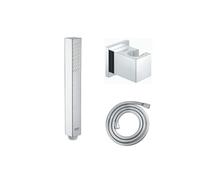 Douchette Vitalio Joy Cube Stick Douchette 1 jet avec flexible1750 + support mural cube