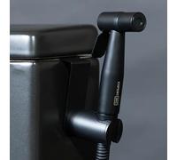 Douchette WC Anti-Fuite Brevet Déposé - Marque Française - Kit Complet Bidet Hygiénique avec Robinet 3 Voies, Pistolet, Flexible et Support - Jet Réglable Haute Pression