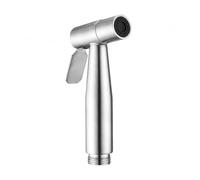Douchette WC en Acier Inoxydable, Pulvérisateur de Bidet pour Toilettes, Argenté, Portable, Résistant à la Rouille, Montage Simple pour Salle de Bain et Camping