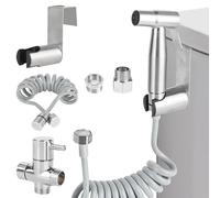 Douchette Wc Kit Complet, Jet Toilette Wc Inoxydable, pour Wc, Hygiène Personnelle (G1/2''-3/8'')