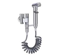 Douchette Wc Kit De Pulvérisateur De Toilette Pour Bidet Douchette à Main Bidet en Acier Inoxydable Avec Tuyau en ABS pour l'Hygiène Personnelle Quotidienne Lavage Animal Domestique