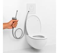 Douchette WC pour toilettes supendus Grohe - Lavage intime à l'eau - Installation rapide et sans travaux pour bâti-support Grohe