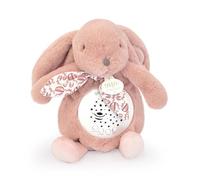 Doudou et Compagnie – Veilleuse musicale – Projections d'étoiles – Rose – 24 cm