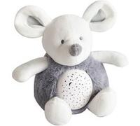 Doudou musical Doudou et Compagnie Souris 3 lumières Blanc et Gris G