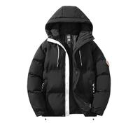 Doudoune Homme Chaude, Blouson Travail Homme Hiver, Manteau Matelassée Rembourrée Sweat Zippée Casual Chaud Veste Matelassée Zipper Manteau Hiver Grande Taille Basique Jacket Couleur Unie