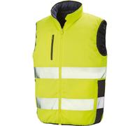 Doudoune sans manche de sécurité Result Jaune 2XL