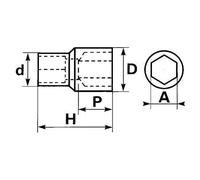 DOUILLE 1/4 6 PANS 8 MM SAM - R-8