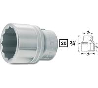 Douille 12 pans extérieurs 1 3/4 Longueur: 72 mm Hazet 1000AZ-1.3/4 Propulseur: 3/4 (20 mm) 1 pc(s)