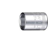 Stahlwille Douille 6 pans 12 mm – carré 1/4 (6,3 mm) Longueur 23 mm – 1 pc 01010012