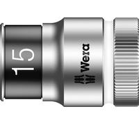 Wera 8790 HMC HF Douille Zyklop à emmanchement 1/2" (HF = avec fonction de retenue), 15 x 37 mm Quantité:1