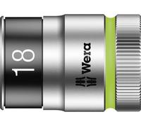 Wera 8790 HMC HF Douille Zyklop à emmanchement 1/2" (HF = avec fonction de retenue), 18 x 37 mm Quantité:1