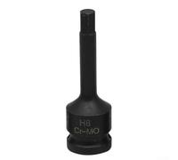 Douille à choc, embout de clé hexagonale 1,27 cm, douille hexagonale intégrée série H avec broche pour outils électriques automobiles lourds (H8)