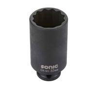 Douille à choc SONIC 1/2" 30 mm 12-kant tief
