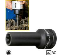 Douille à choc TORX® extérieur T 24 Longueur: 110 mm Hazet 2850-E24 Propulseur: 3/4 (20 mm) 1 pc(s)