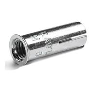 Douille a frapper avec collerette M8 boite de 100 Rawl