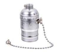 Douille à Vis E27 en Aluminium Rétro avec Tirette pour Lampe Suspendue | Style Industriel Antique, Surface Lisse Compacte, 125-250v 1a-3a, pour Décoration Intérieure