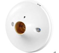 Douille à vis E27 - MHY® - Support plafond - Blanc - Base fixation - Compatible LED - Résistant haute température