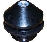 Douille à visser E27 plastique 1/2 filetée + bague noir EBENOID