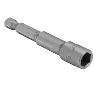 Douille adaptateur magnétique 1/4" pour outils, 12 mm, idéal pour les travaux de précision et la connexion rapide dans les projets de bricolage.