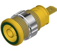 Douille banane de sécurité Ø de la broche: 4 mm Hirschmann Test & Measurement SEB 2610 F4,8 972355188 vert, jaune 1 pc(s)