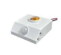 Douille , capteur infrarouge PIR pour le corps humain, douille de lampe 220 V, avec interrupteur de réglage, détecteur de mouvement, socle de lampe, installation facile