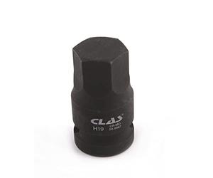 Douille choc écrou moyeu VAG héxagonale 19mm L.43mm 1/2" Cr-Mo - SA 0487 - CLAS Equipements