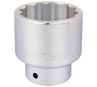 Douille Chromée Standard 12 Points 50Mm 3/4" Longueur 16707