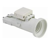 Douille DCL provisoire E27 + Fiche DCL 2 ampères 250v 500w maxi NF DEBFLEX Blanc - 712780 blanc G