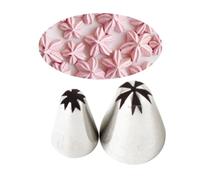 Douille de décoration en forme de fleur de cerisier, embout de tuyauterie en acier inoxydable Compatible with fleurs délicates à 5 pétales, outil de pâtisserie professionnel