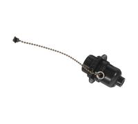 Douille de Lampe à Tirette E26 en Bakélite Noire, avec Chaîne | Interrupteur à Chaîne, Anneau Pratique, Compatibilité E26 Standard, pour Luminaires en Hauteur et Décoration Intérieure