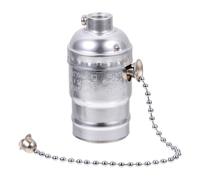 Douille de Lampe à Vis E27 en Aluminium, Style Rétro Vintage | Installation Facile, Démontage Pratique, Éclairage D’ambiance, Usage Salle à Manger et Restaurants, Argenté