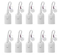 Douille de lampe E27 avec câble, 10 pièces, 4A 250V, douille de remplacement pour ampoules à incandescence et ampoules LED