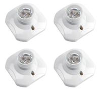 Douille de plafond à visser E27, douille de garage E27, 220-240 V CA, support de douille pour ampoule LED, culot E27, lot de 4